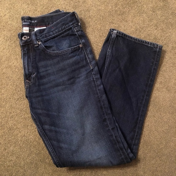 Banana Republic Men’s Straight Medium Wash Indigo Size 31/32 - Picture 6 of 7